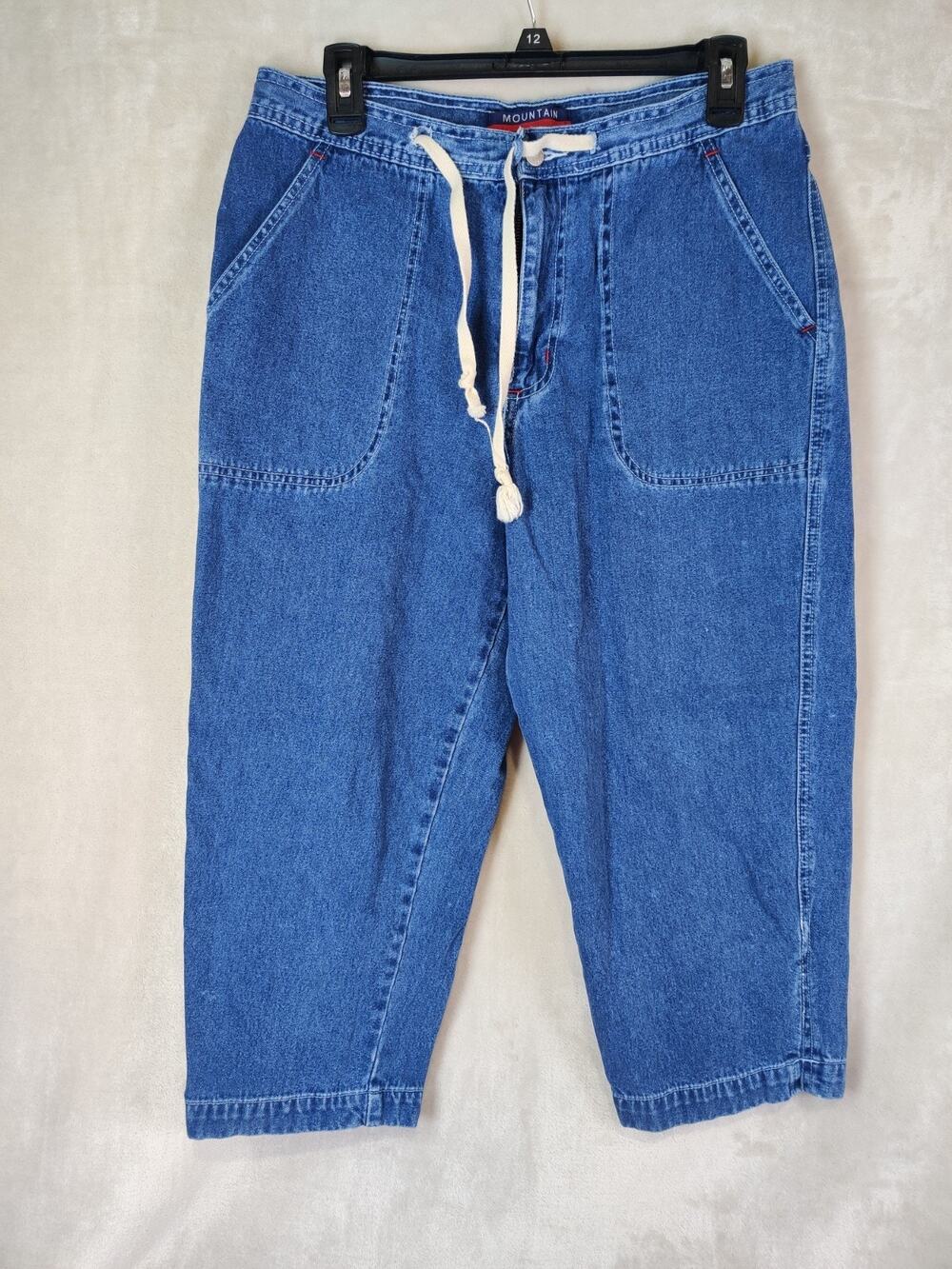 Vintage Mountain Lake Jean Co Women's Capri Size Medium Drawstring